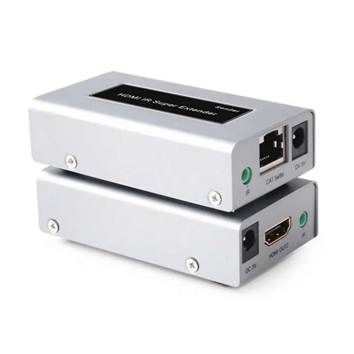 HDMI Extender (60m) with Local Display and IR
