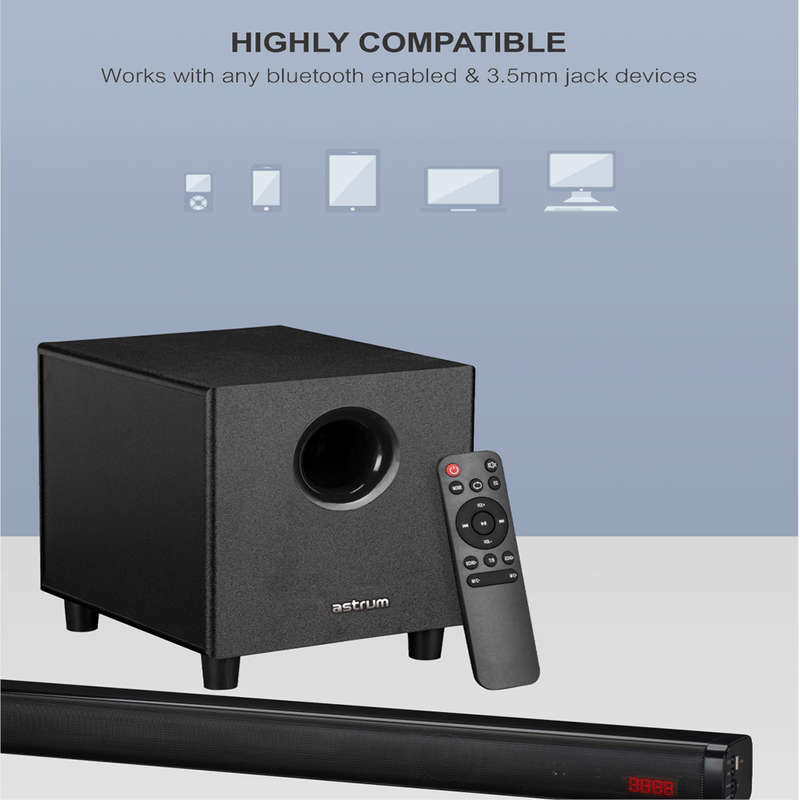 Astrum 70W 2.1CH Multimedia Wireless Sound Bar - SM310