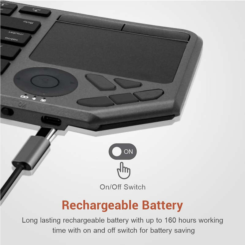 Astrum Multi Mode Wireless Keyboard + Touchpad - KT210