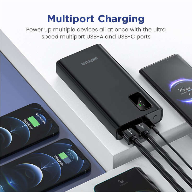 Astrum PD Rapid Charge Multi Port Power Bank 30000mAh PD22.5W - PB330