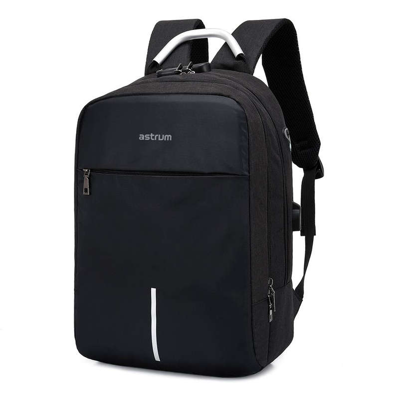 Astrum 15" Oxford Laptop Backpack with Lock and USB Charging Port - LB220
