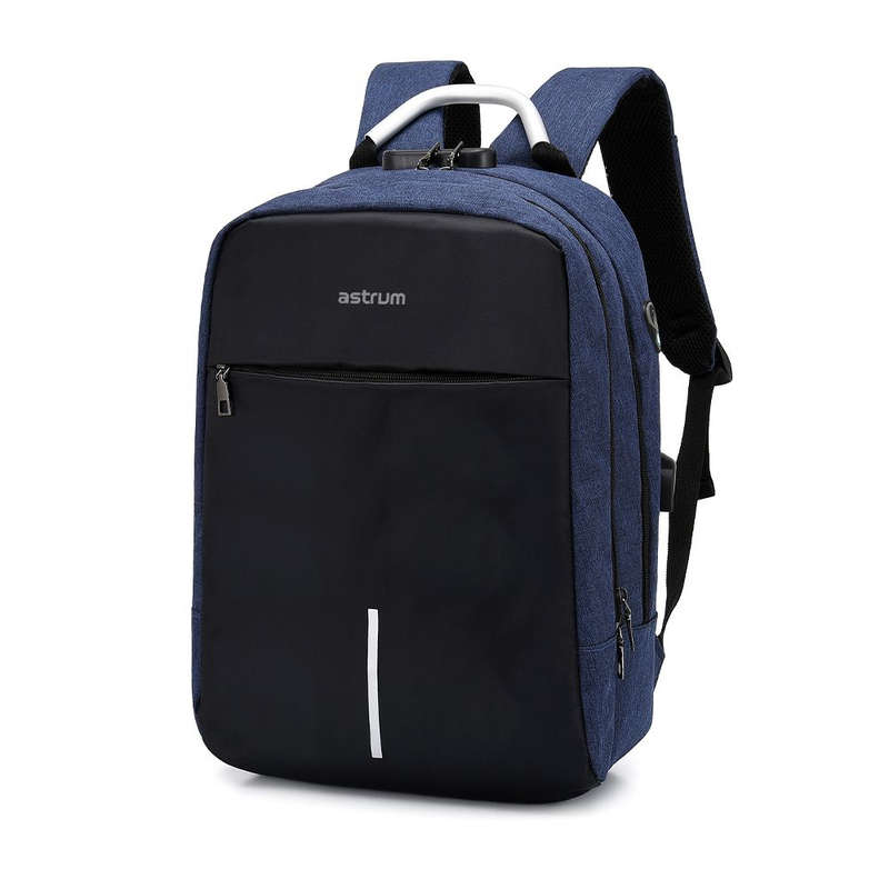 Astrum 15" Oxford Laptop Backpack with Lock and USB Charging Port - LB220