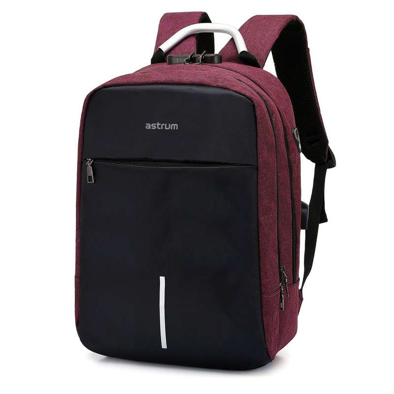 Astrum 15" Oxford Laptop Backpack with Lock and USB Charging Port - LB220