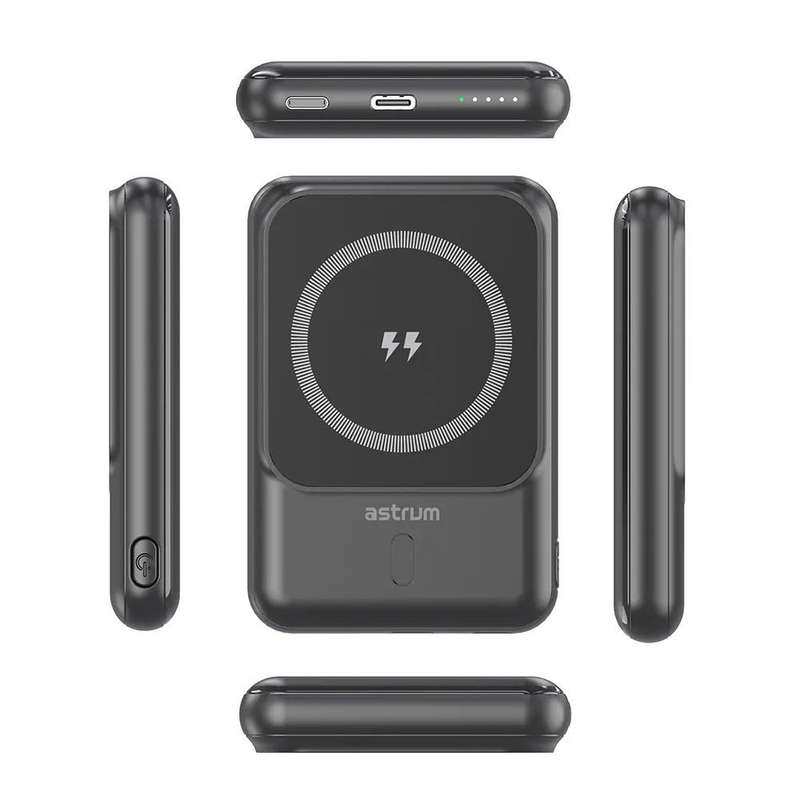 Astrum 5000mAh 15W Magnetic Wireless Power Bank - PB050