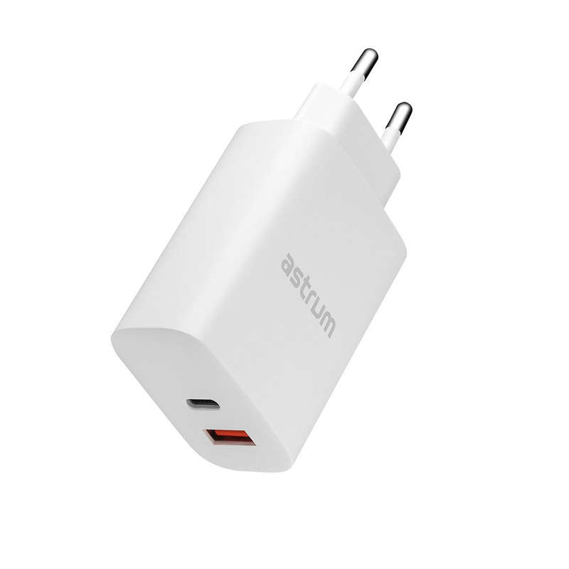 Astrum PD 65W 3A Dual USB Quick Travel Wall Charger - Pro Dual PD65