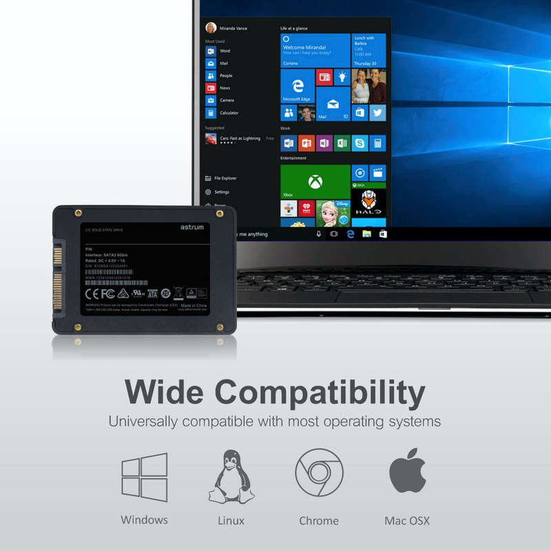 Astrum 128GB SSD SATA3 2.5" Solid State Drive - S128GX