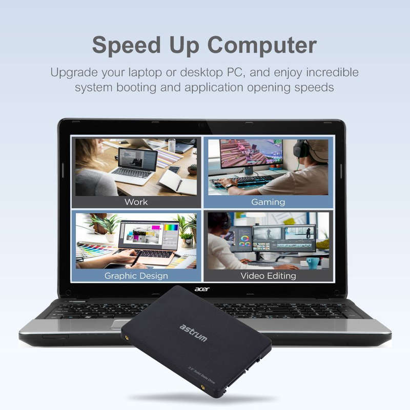 Astrum 128GB SSD SATA3 2.5" Solid State Drive - S128GX
