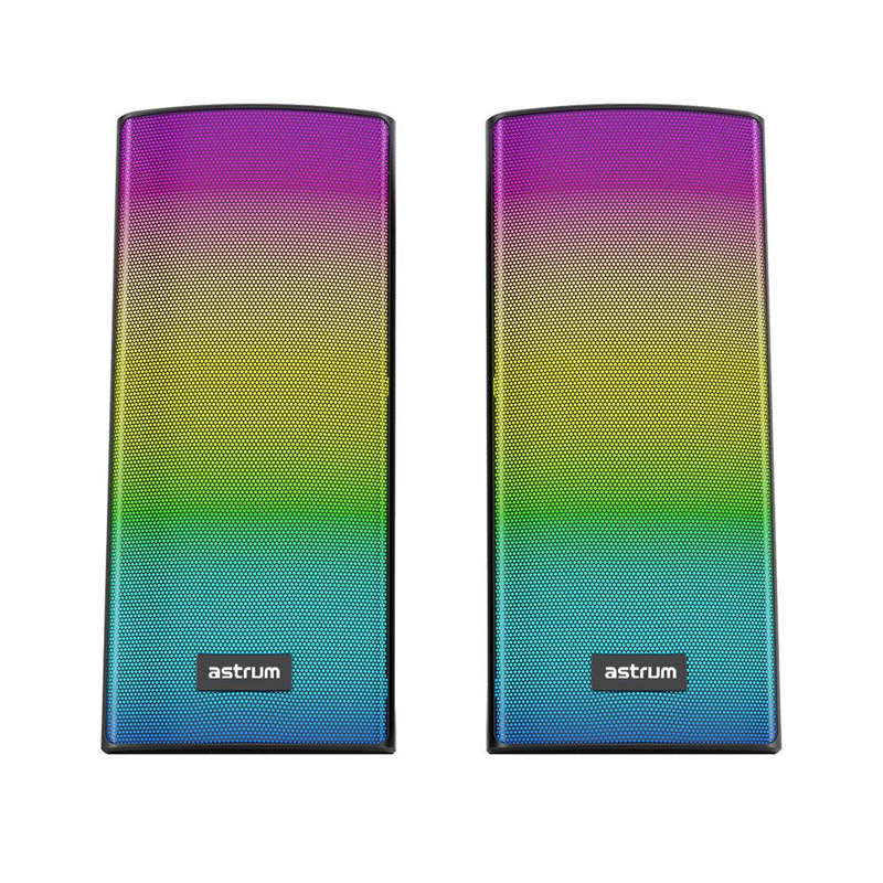 Astrum 2.0CH USB Powered LED Speakers BT TF Aux Input 6W RMS - SU030