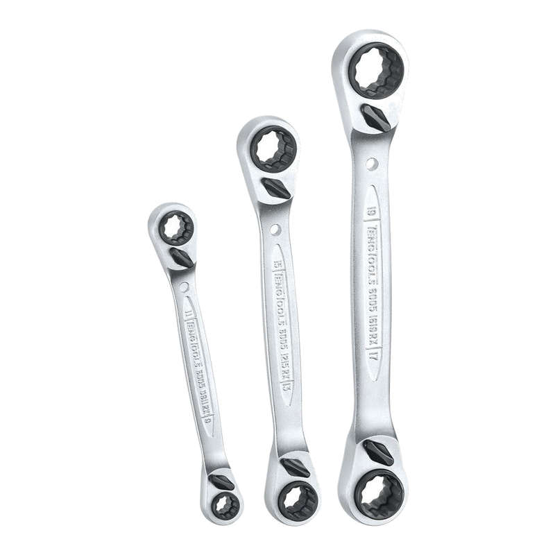 3 Piece Multidrive Ratchet Spanner Set, in Canvas 6503RX