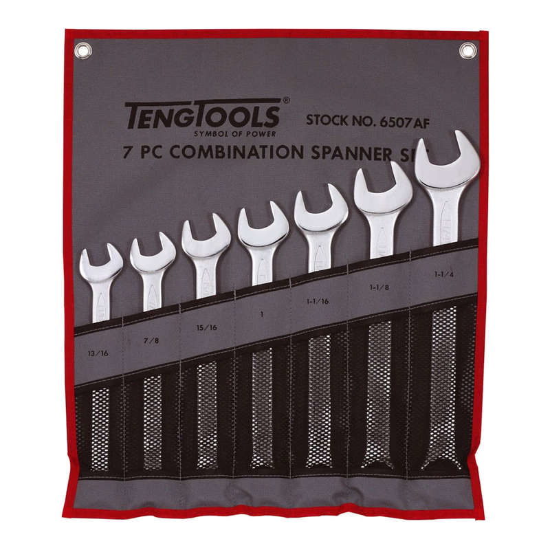 7 Piece AF (Imperial) Combination Spanner Set 6507AF
