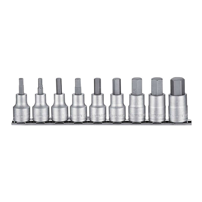 9 Piece Hex Bit Socket AF(Imperial) Set M1209AF