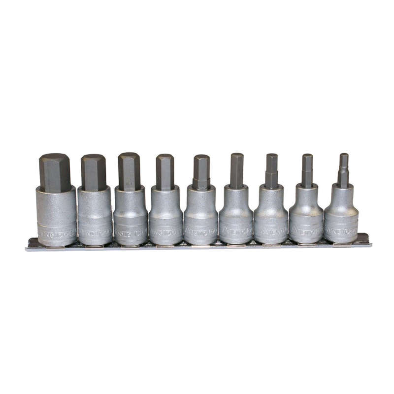 1/2inch Drive Hex Bit Socket Set, 9 Piece M1212