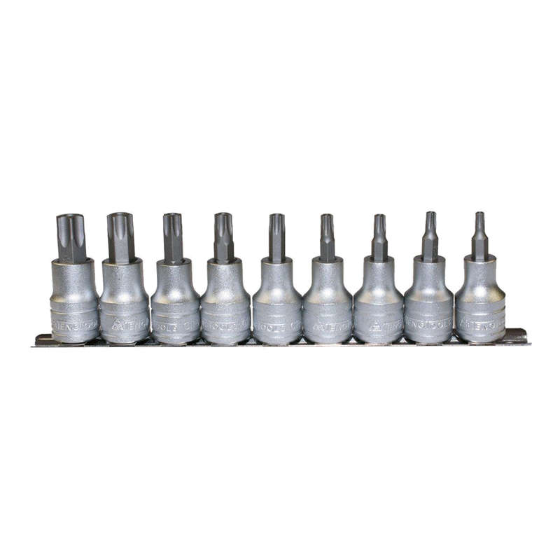 1/2" Drive Tamper Torx Bit Socket Set, 9 pieces M1213TPX