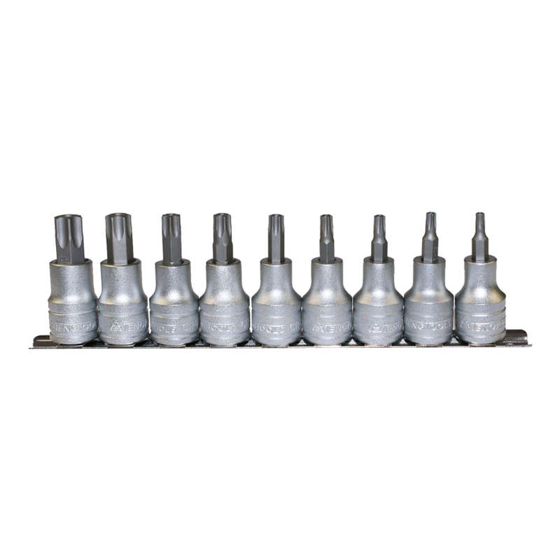 9 Piece 1/2inch Drive Torx Bit Socket Set M1213TX