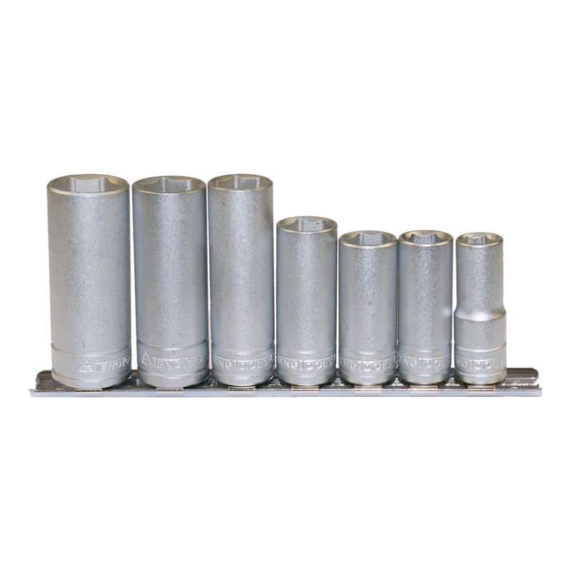 3/8inch Drive Metric Deep Socket Set on Clip Rail M3807
