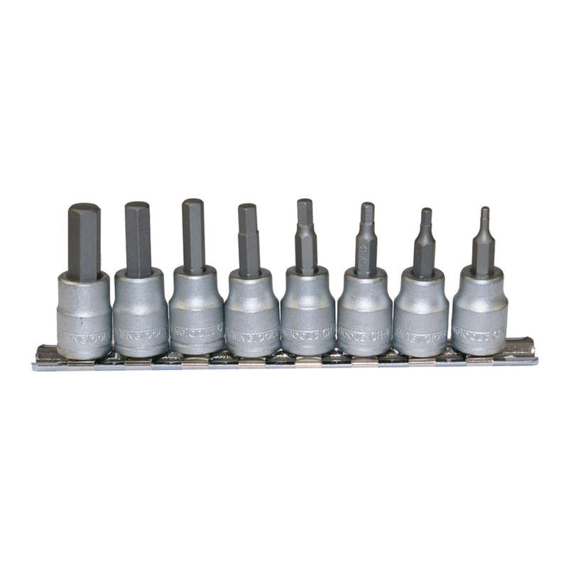 3/8inch Drive Imperial Hex Bit Socket Set, 8 Piece M3811