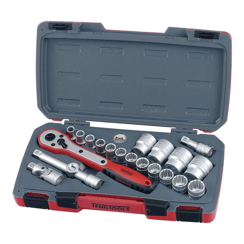 1/2'' Drive Socket Set, 21 Pieces T1221