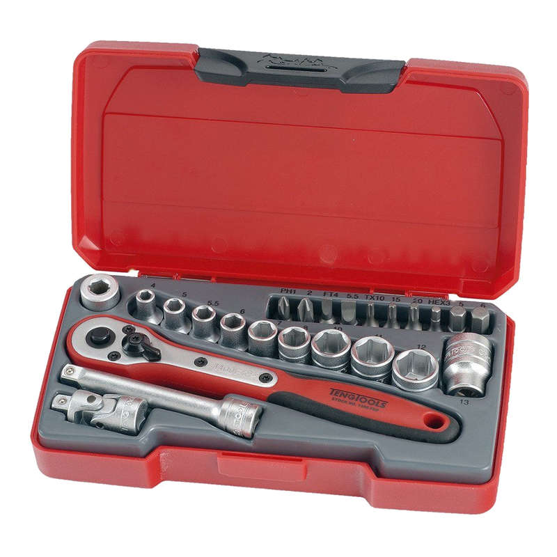 1/4 inch Drive Socket Set, 24 pieces T1424