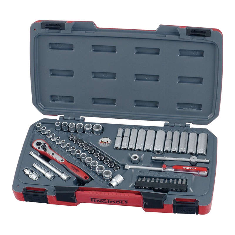 1/4" Drive Socket Set (Metric/AF), 60 Piece T1460