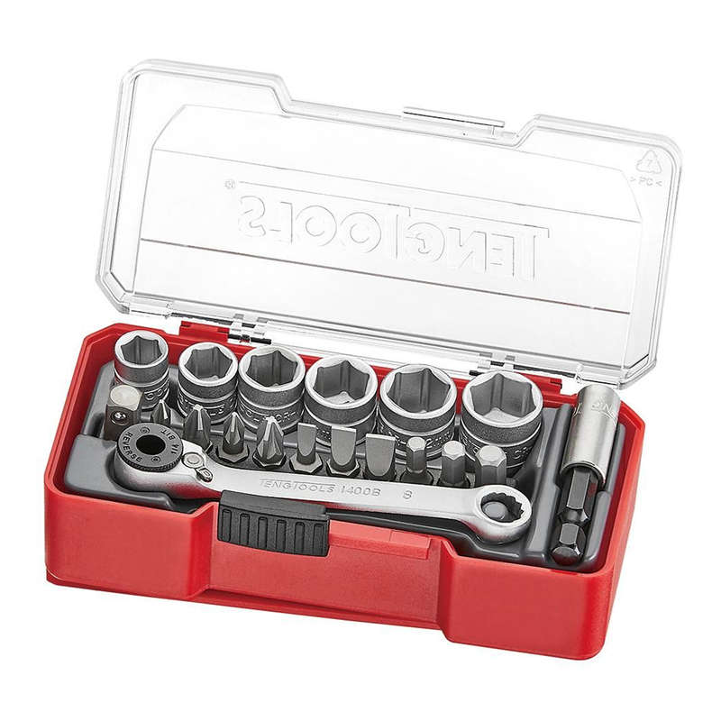 Socket Set in TJ Case, 19 Piece TJ1419