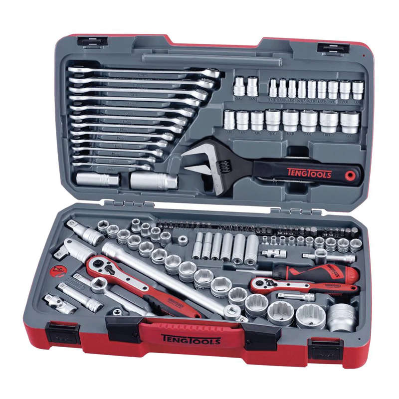 127PC 1/4", 3/8", 1/2" Drive Tool Set Metric & AF TM127