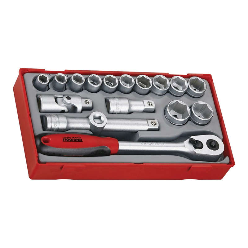 17 Piece 1/2" Drive Socket Set (6 Point) TT1218-6