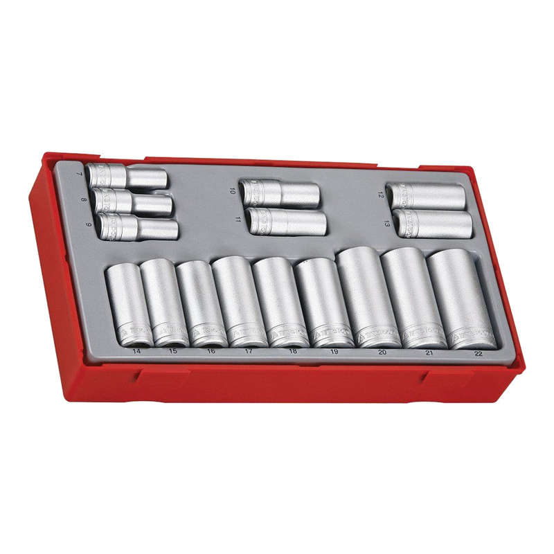3/8" Drive Deep Socket Set, 16 Piece TT3816