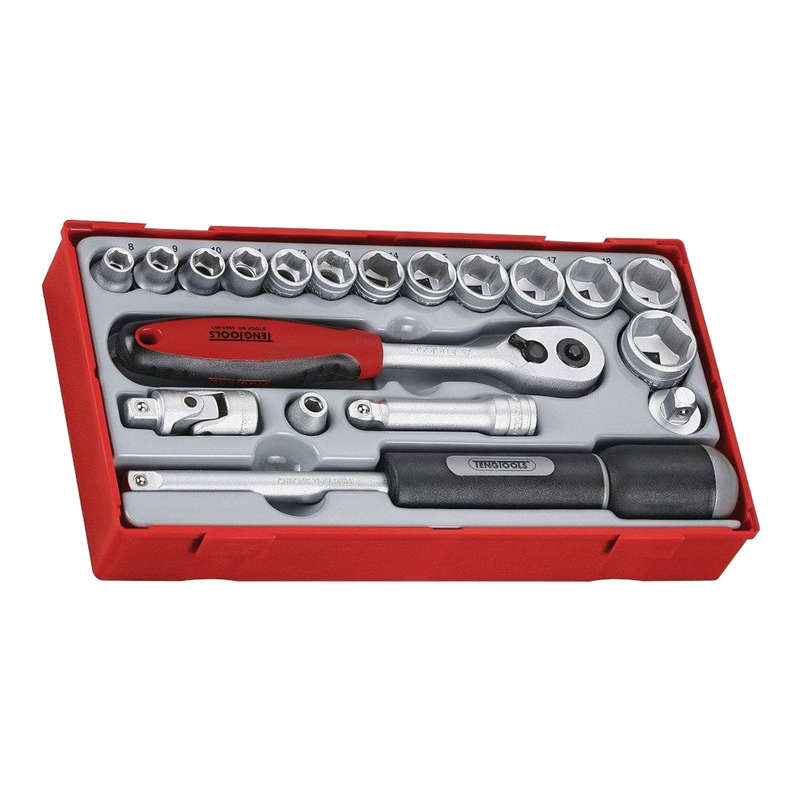 3/8 Inch Drive Socket Tray, 19 Pieces TT3819