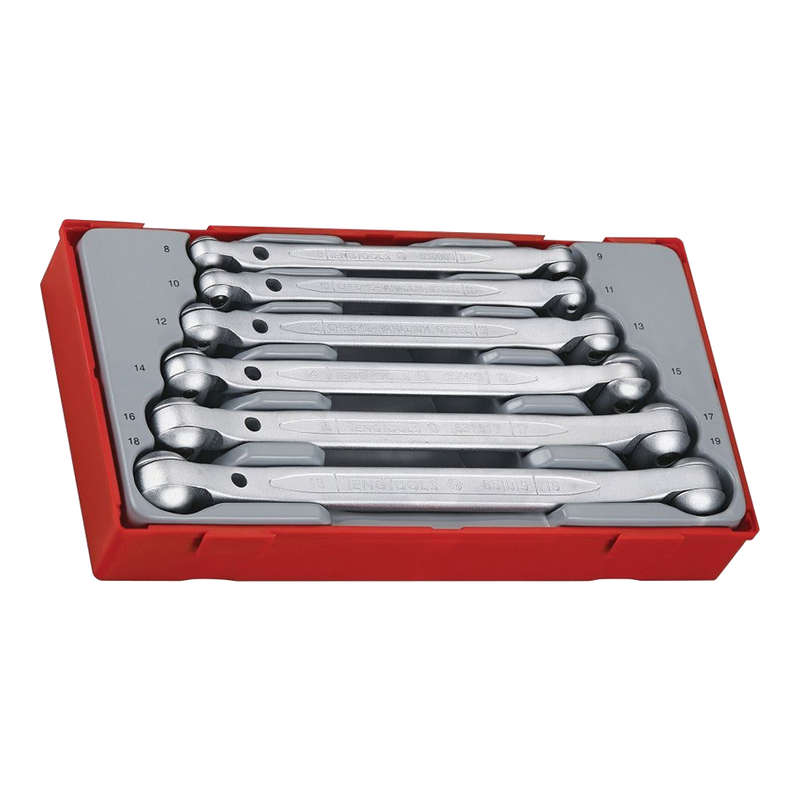 6 piece Double Flex Wrench Set 8-19MM TT6506