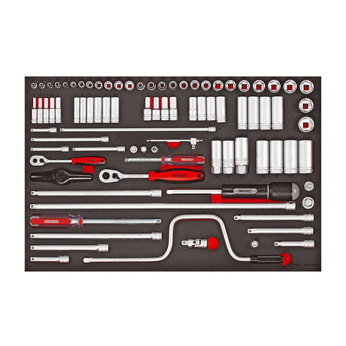 86PC 1/4'' & 3/8'' Drive Socket Set TTESK86