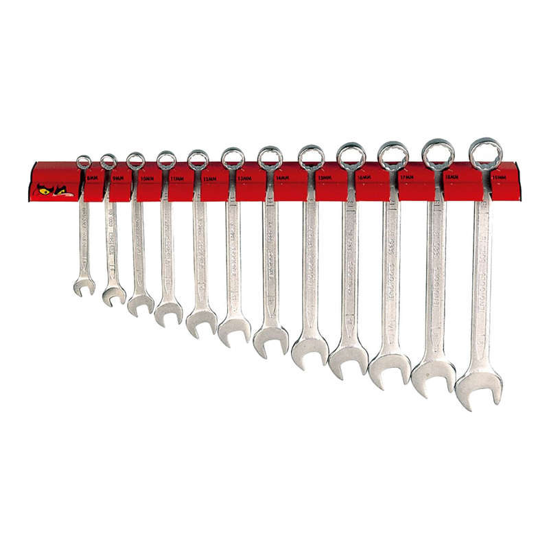 12 Piece Combination Spanner Set Wall Rack WRSP12