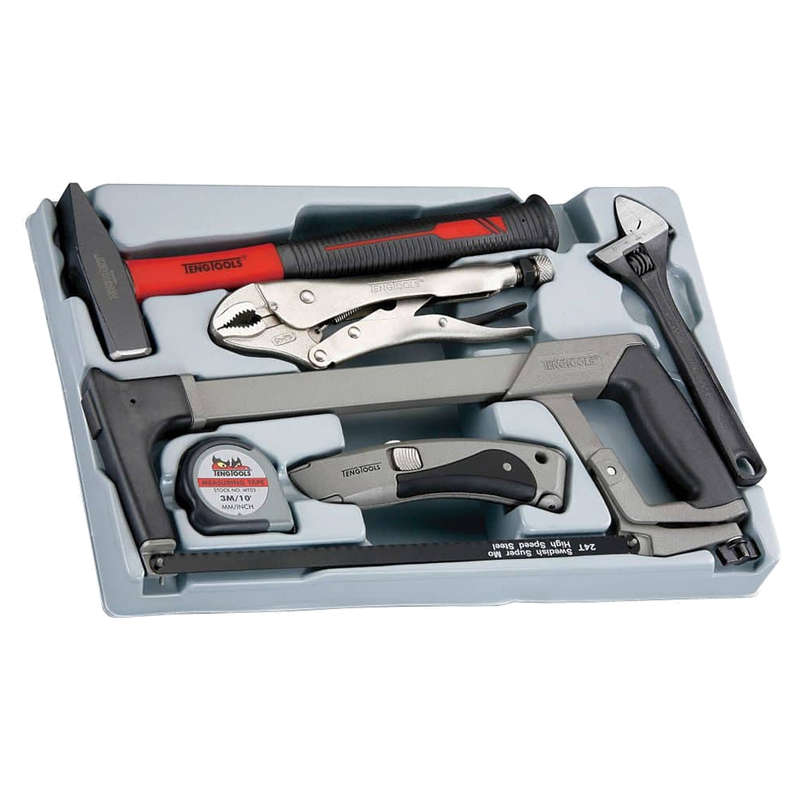 6 Piece General Tool Set with Engineer Hammer - SCPS01E