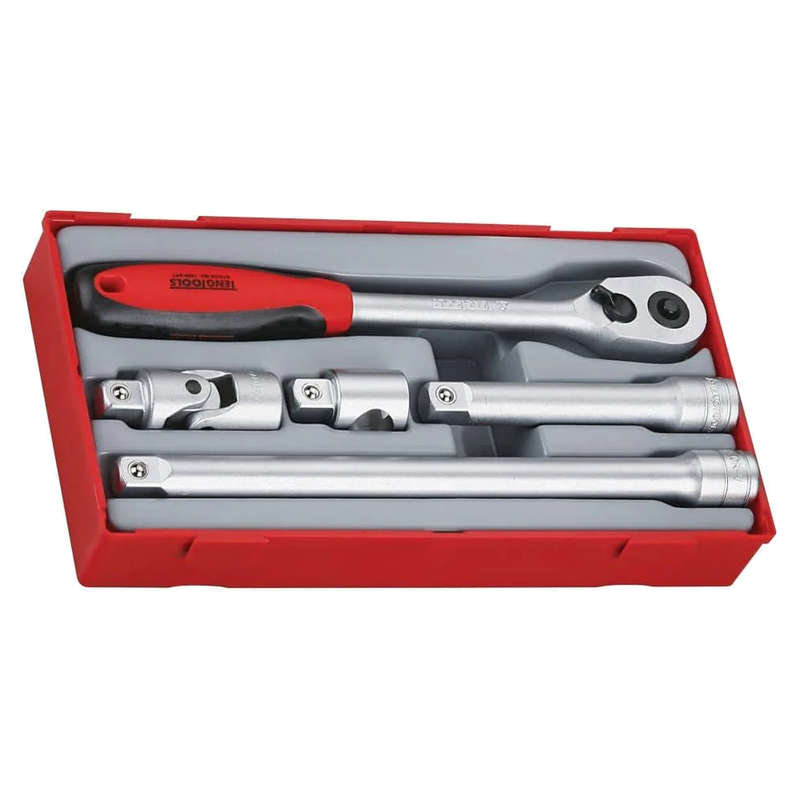1/2" Drive Ratchet & Accessories Tray, 5 Piece - TT1205