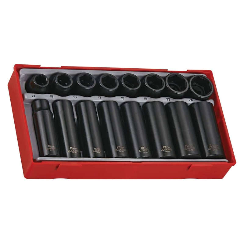 1/2" Drive Impact Socket Tray, 16 Piece - TT9116N