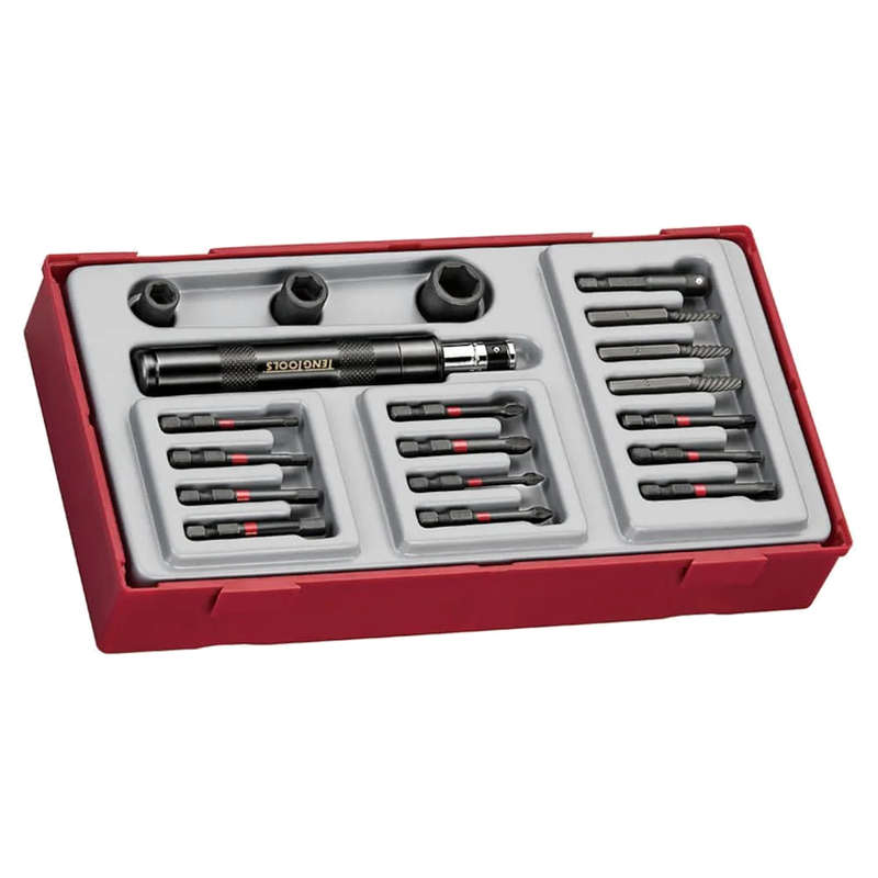 1/4" Impact Driver Set, 19 Piece - TTID19