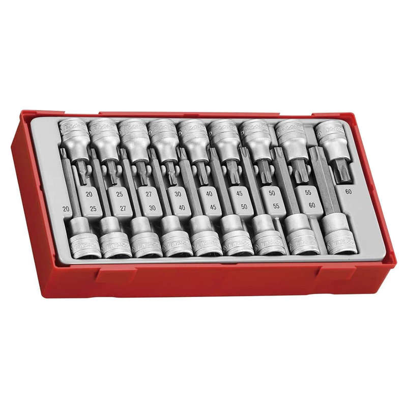 18 Piece 1/2" Drive Torx Bit Socket Set - TTTX18
