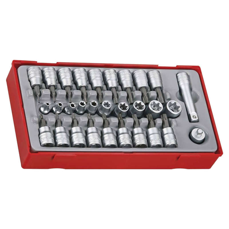 3/8" Drive TX/TPX/TXE Socket Set, 30 Pieces - TTTX30
