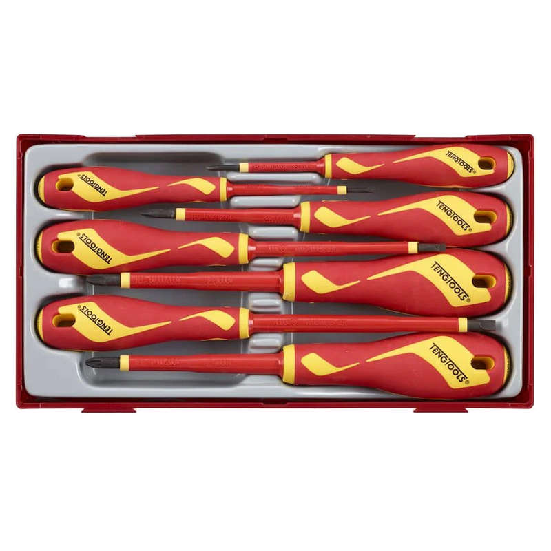 Insulated Screwdriver Tray, 7 Pieces - TTV907N