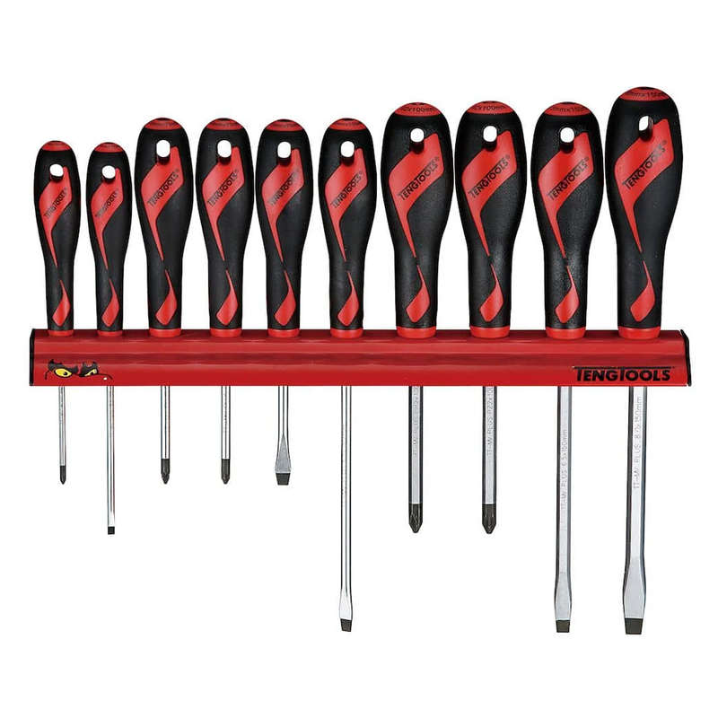 10 Piece Screwdriver Set Wall Rack - WRMD10N