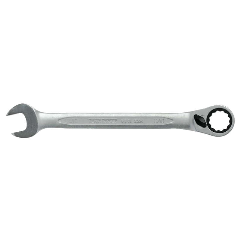 Teng Tools 11/16 Inch 72 Teeth SAE Ratcheting Combination Wrench - 600122R