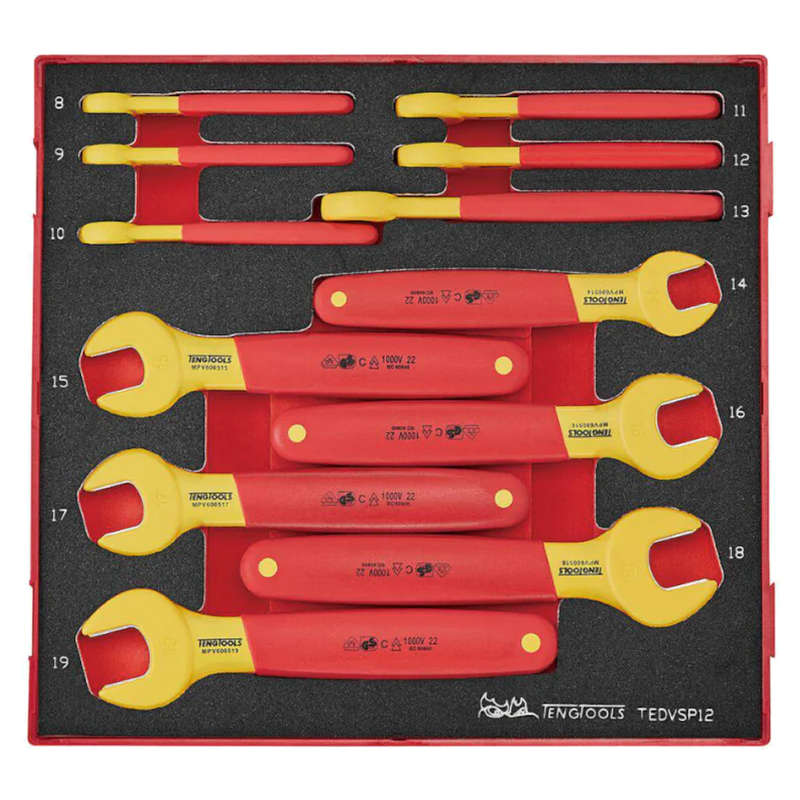 12PC Insulated Spanner Set in EVA Foam