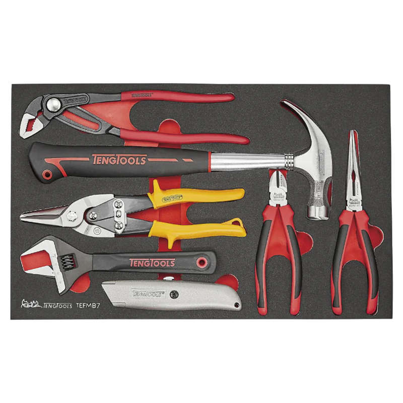 Teng Tools - GENERAL TOOL SET FOAM3 7 PIECES - TEFMB7