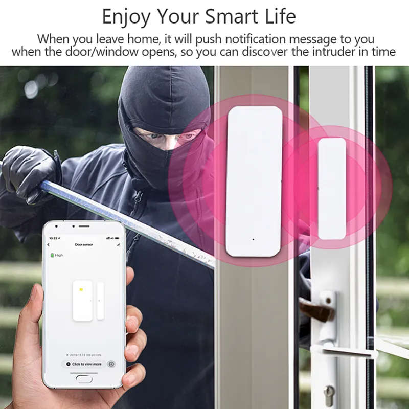 Smart Window & Door Sensor | Wifi Tuya Smart Life