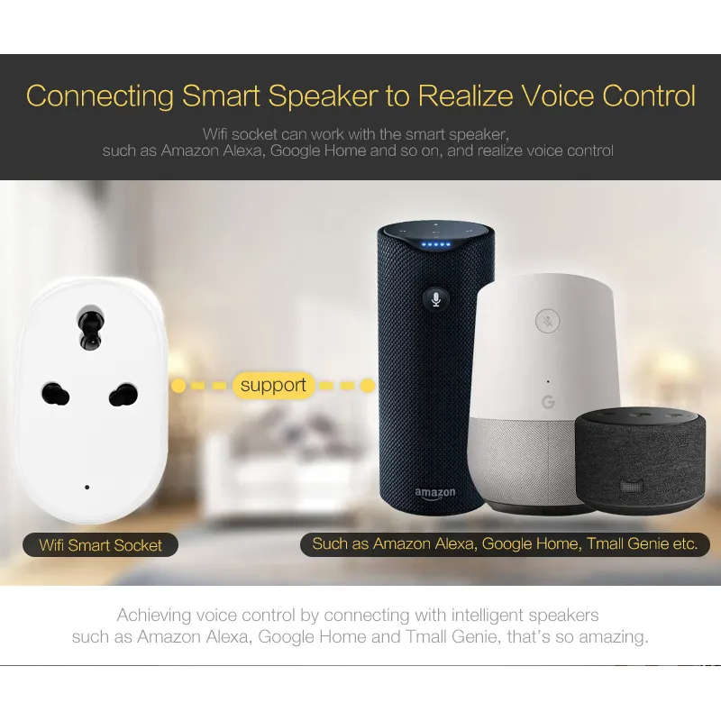 Smart Plug Double Adapter | Wifi Tuya Smart Life