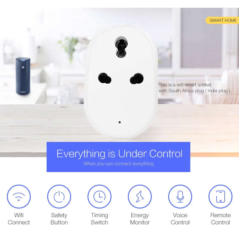 Smart Plug Double Adapter | Wifi Tuya Smart Life