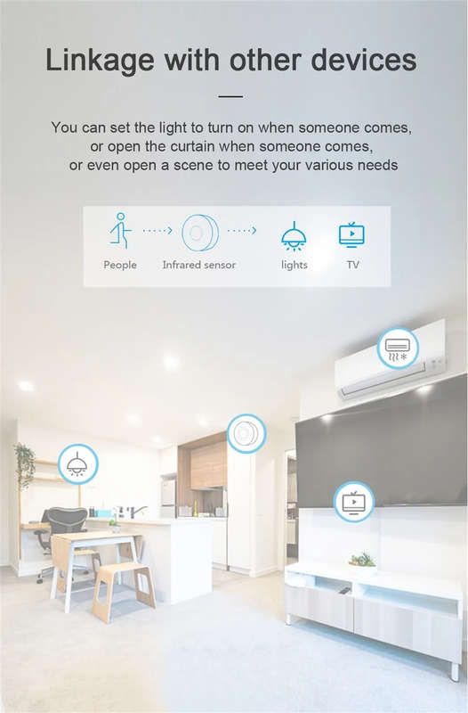 Smart PIR Motion Sensor | Wifi Tuya Smart Life