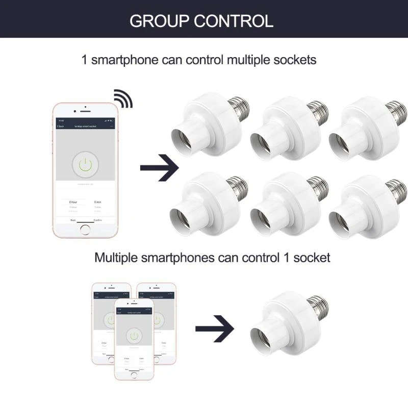 Smart Light Bulb Adapter | Wifi Tuya Smart Life