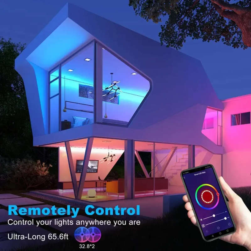 Smart Wifi RGBW Strip Lights | Music Control | Color Scenes