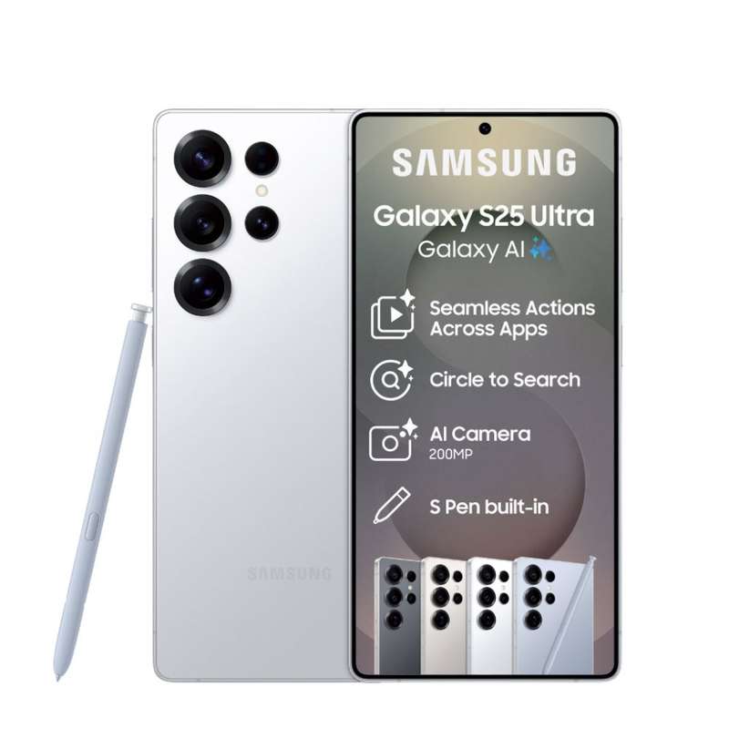 Samsung Galaxy S25 Ultra 5G 256GB Dual Sim Titanium White Silver New