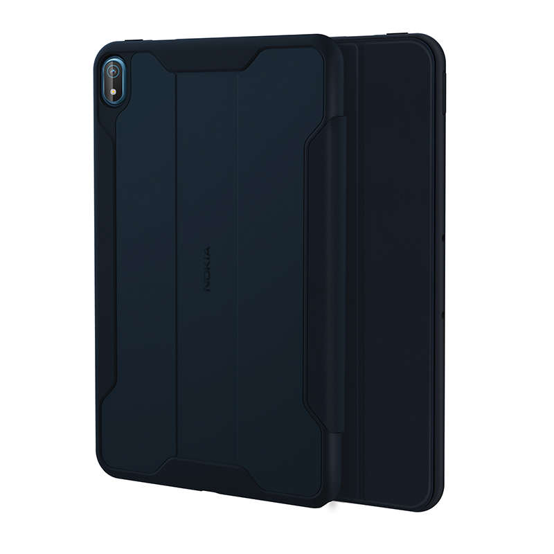 Nokia T20 Tablet Rugged Flip Cover - Dark Grey